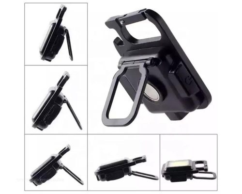 Akkumulátoros mini COB LED zseblámpa kulcstartóra MD100LED