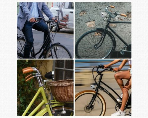 Retro kerékpár első lámpa MD14A