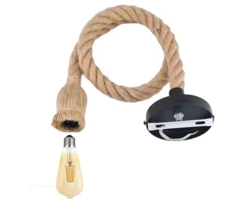 Mennyezeti függeszték lámpa Vintage kötéllámpa MD151B