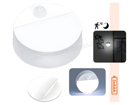 Vezeték nélküli elemes LED lámpa mozgásérzékelővel MD157LED