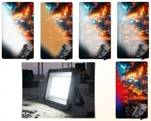 Napelemes LED reflektor Akkumulátoros munkalámpa MD204SOL