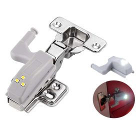   Automatikus szekrény LED világítás, zsanérra rögzíthető melegfehér MD23F-M