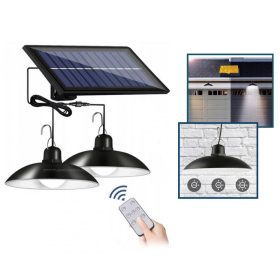   Napelemes kemping LED lámpa szett távirányítóval MD53DSOLX2