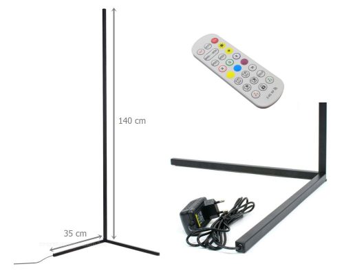 Bluetooth RGB okos Sarok hangulatvilágítás állólámpa távirányítóval MD81RGB
