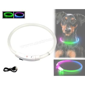   Világító nyakörv Állítható LED kutyanyakörv színes MDA269A
