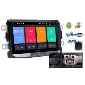   Renault Dacia Android multimédiás autórádió fejegység GPS-el 8" LCD monitorral 2DIN DAC10GPS
