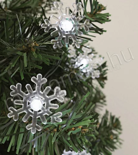 Hópehely dekorációs szett, karácsonyi LED fényfüzérhez Deco1