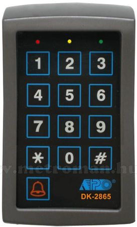 Kódzáras ajtó, kapu nyitó vezérlő, DK-2865K