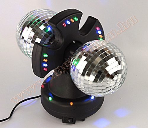 3D LED diszkó lámpa, duál diszkó gömb, DL 210