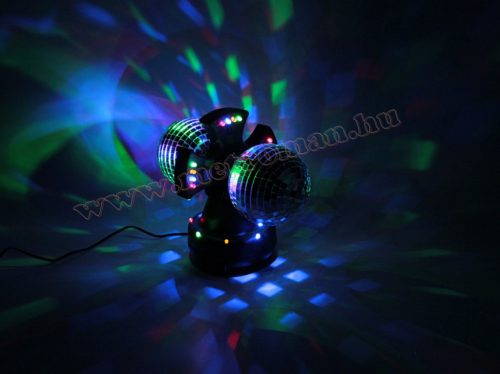 3D LED diszkó lámpa, duál diszkó gömb, DL 210