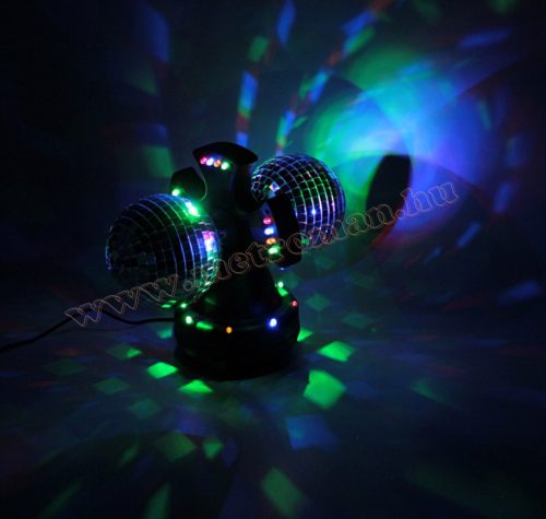 3D LED diszkó lámpa, duál diszkó gömb, DL 210
