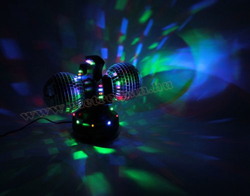 3D LED diszkó lámpa, duál diszkó gömb, DL 210