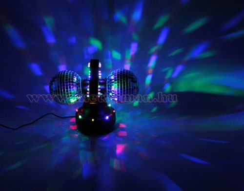 3D LED diszkó lámpa, duál diszkó gömb, DL 210