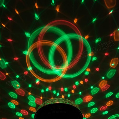 RGB LED Magic diszkó gömb és USB/SD Bluetooth MP3 lejátszó DL 6BT