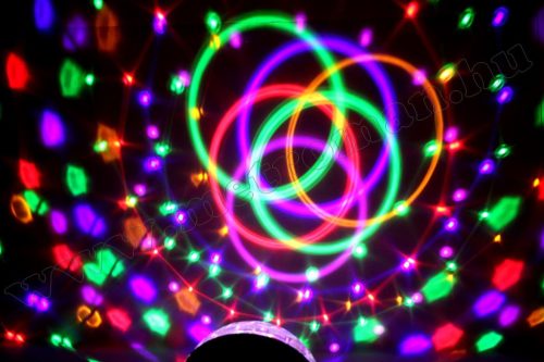 RGB LED Magic diszkó gömb és USB/SD Bluetooth MP3 lejátszó DL 6BT