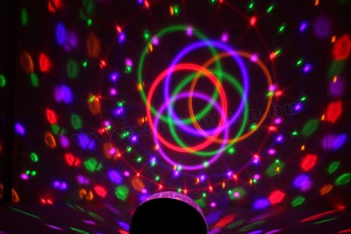 RGB LED Magic diszkó gömb és USB/SD Bluetooth MP3 lejátszó DL 6BT