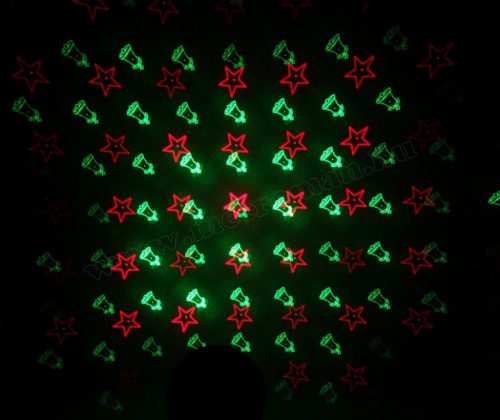 Kültéri színes Karácsonyi Lézer fény projektor, kerti hangulat világítás MDL IP8