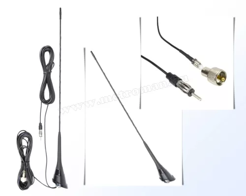 Kombinált FM autórádió és CB rádió antenna MDPX2000