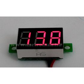   Digitális  feszültségmérő, beéépíthető, Mlogic DT0186 Piros