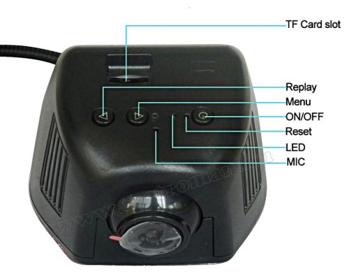 Autós beépíthető Wifi menetrögzítő kamera SAL DVR WF1 SMART