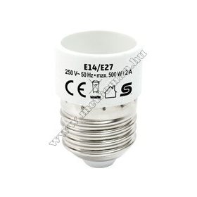 Foglalatátalakító adapter E14/E27