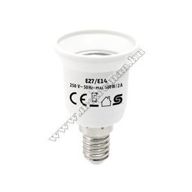 Foglalatátalakító adapter E27/E14