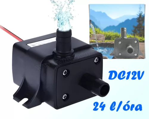 Akvárium Kerti tó szivattyú 24 l/óra DC12V ME412