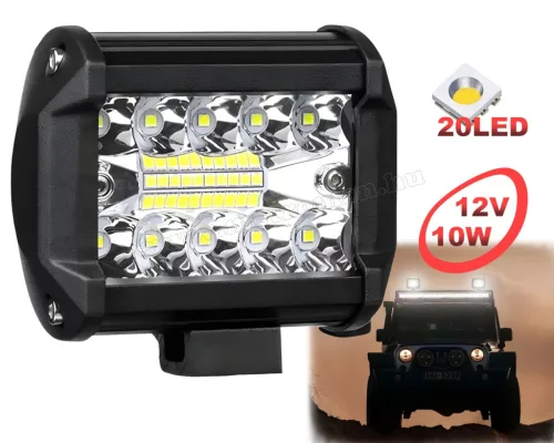 Autó LED fényszóró, LED munkalámpa 10 Watt ME561