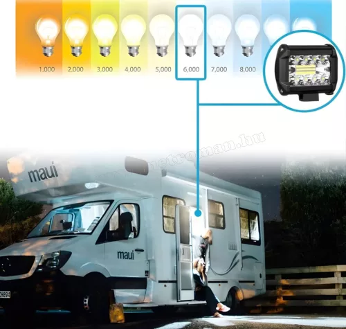 Autó LED fényszóró, LED munkalámpa 10 Watt ME561