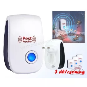   Ultrahangos egér pók és rovar riasztó 3 db-os szett ME605
