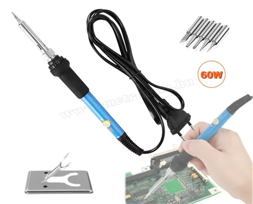 Forrasztópáka hőfokszabályzóval 6 db cserélhető pákaheggyel ME641