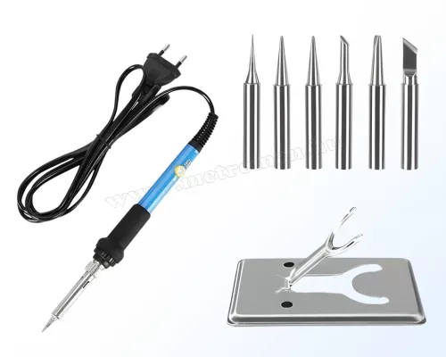 Forrasztópáka hőfokszabályzóval 6 db cserélhető pákaheggyel ME641