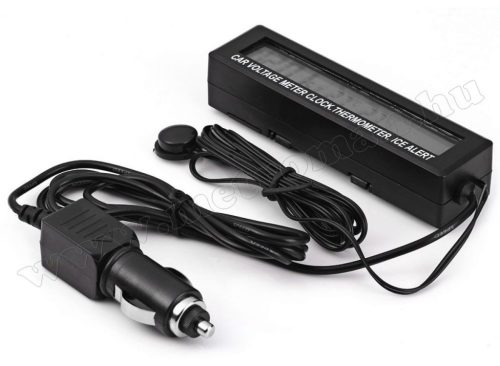 Digitális autós külső-belső hőmérő és feszültség mérő MEC-88