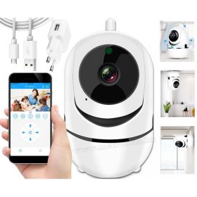   Vezeték nélküli Wifi IP Android iPhone forgatható SD DVR megfigyelő kamera MF1801
