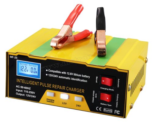 Intelligens impulzus akkumulátor töltő MF-2B 12/24V 14A