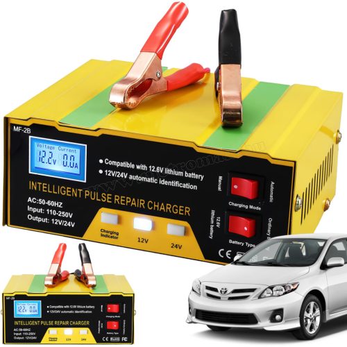 Intelligens impulzus akkumulátor töltő MF-2B 12/24V 14A
