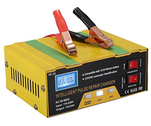 Intelligens impulzus akkumulátor töltő MF-2B 12/24V 14A