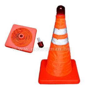   Autós forgalom terelő bója, LED villogóval, összecsukható