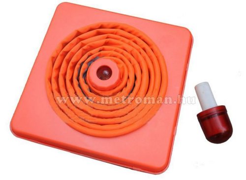 Autós forgalom terelő bója, LED villogóval, összecsukható