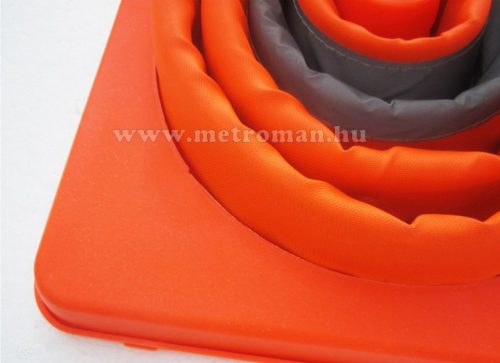 Autós forgalom terelő bója, LED villogóval, összecsukható