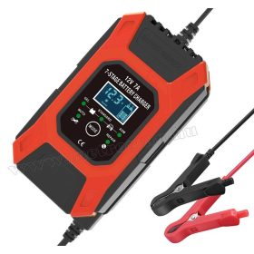   Intelligens automata akkumulátor töltő, csepptöltő 12 Volt 7 Amper FOXSUR FBC1207D