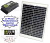 12V 20 Watt napelemes töltő szett töltésvezérlővel Poly Solar FG-20W-10A-PWM