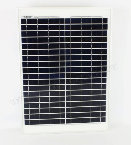12V 20 Watt napelemes töltő szett töltésvezérlővel Poly Solar FG-20W-10A-PWM