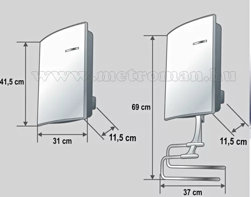 Elektromos Fürdőszobai fali fűtőtest Home FK 26