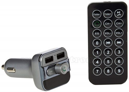 USB/SD MP3 FM transzmitter és Bluetooth kihangosító és zenelejátszó FMBT PRO