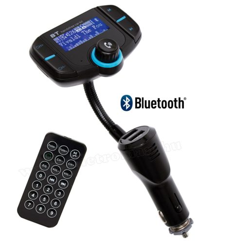 MP3 FM transzmitter és Bluetooth kihangosító és zenelejátszó FMBT XPRO