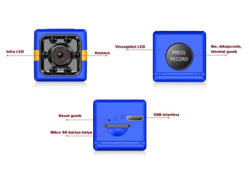 Ultra mini digitális SD video kamera, hobbi és sportkamera FX01B-FHD