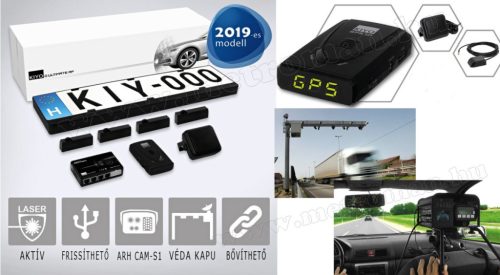 Komplett traffipax védelem rendszer, Lézerblokkoló és GPS radar jelző  KIYO Ultimate AP4R GPS