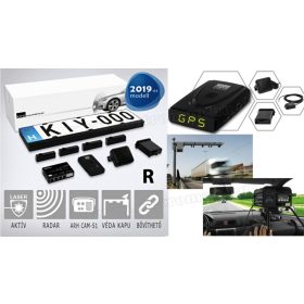   Komplett traffipax védelem rendszer, Lézerblokkoló GPS és RADAR detektor,  KIYO Ultimate AP4R GPS+RADAR
