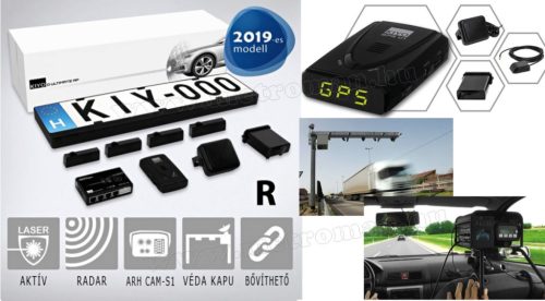 Komplett traffipax védelem rendszer, Lézerblokkoló GPS és RADAR detektor,  KIYO Ultimate AP4R GPS+RADAR